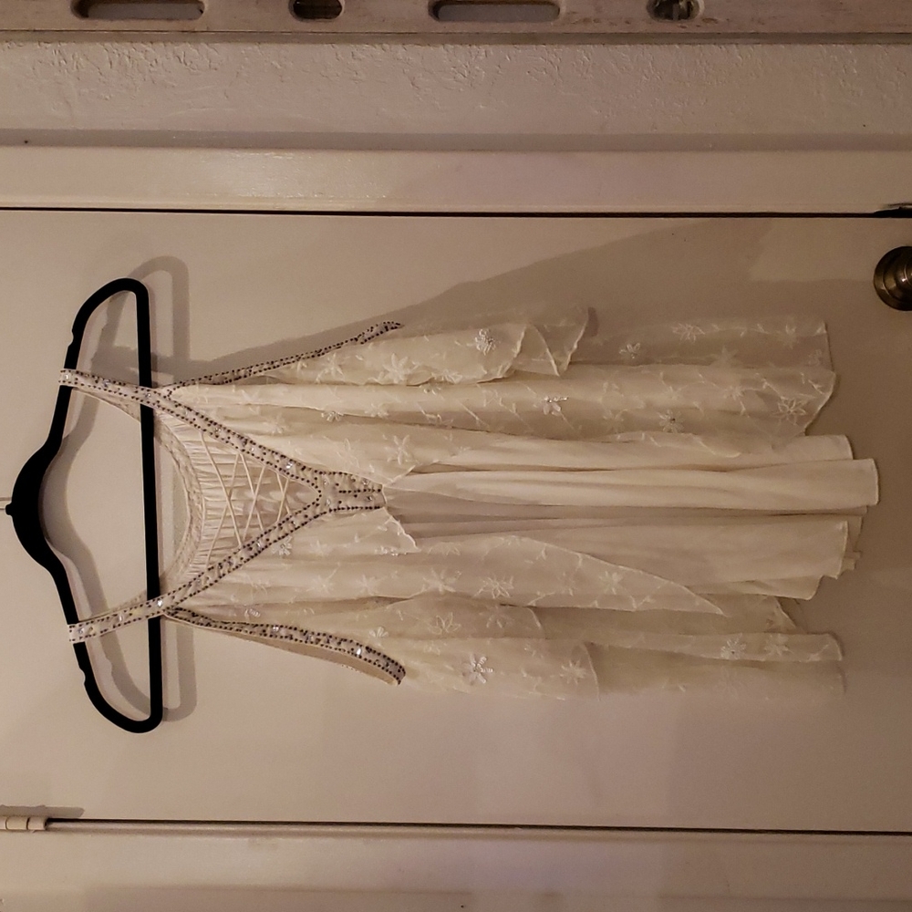 Free People White Off the Shoulder Top